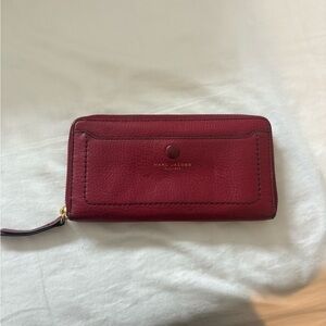 Marc Jacobs Burgundy Leather Wallet